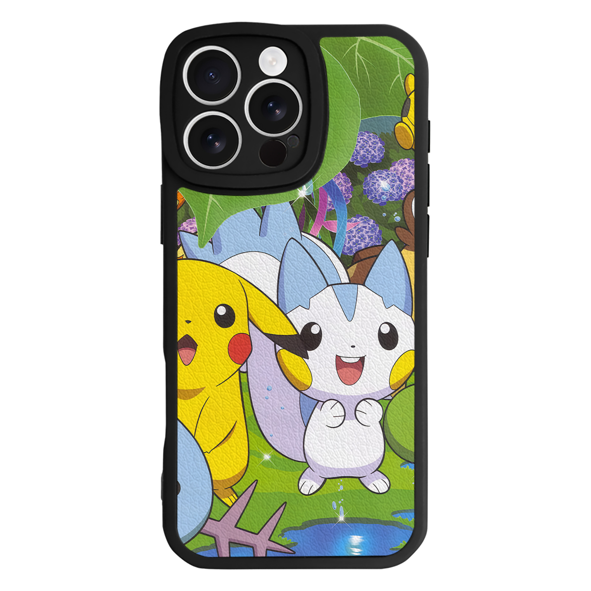 （画像用） ポケットモンスター Pokémon 【iPhone 16シリーズ対応】シリコンスマホケース（レザー調） 材質：シリコン